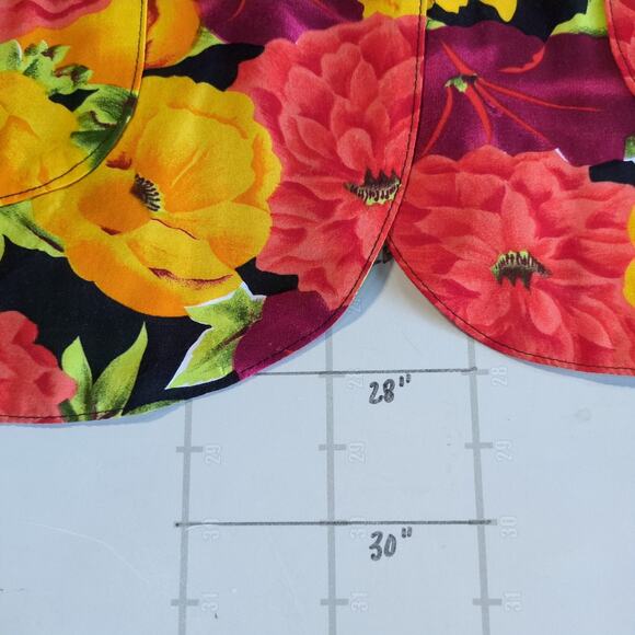 Vintage Rampage Blazer Jacket Womens S Yellow Pink Floral Two Buttoned Y2k - Picture 9 of 12